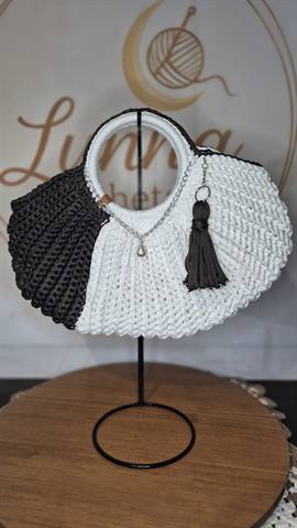 Bolsa Lunna G Branca e Cinza — foto 2