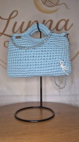 Bolsa Mao Azul Clara 2 — foto 2
