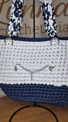 Bolsa Maritima Azul e Branca — foto 3