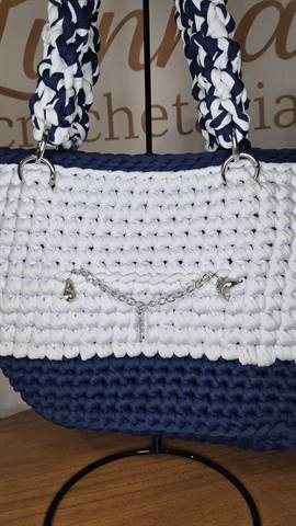 Bolsa Maritima Azul e Branca — foto 4