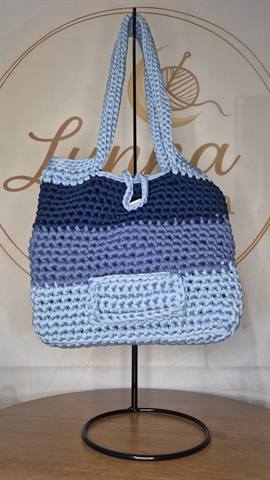 Bolsa Sacola Tons de Azul — foto 2