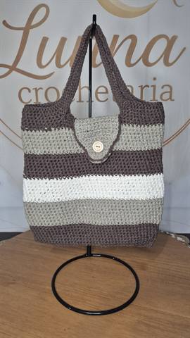 Bolsa Sacola Tons de Marrom — foto 2