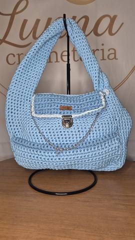 Bolsa Tote Azul Clara — foto 2